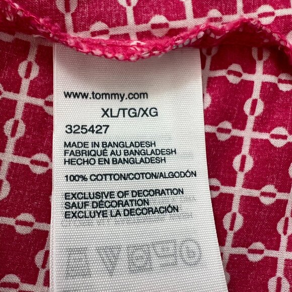 💖 TOMMY HILFIGER Classic Pink 100% Cotton Button Down Shirt - Size XL 💖 - Picture 7 of 11